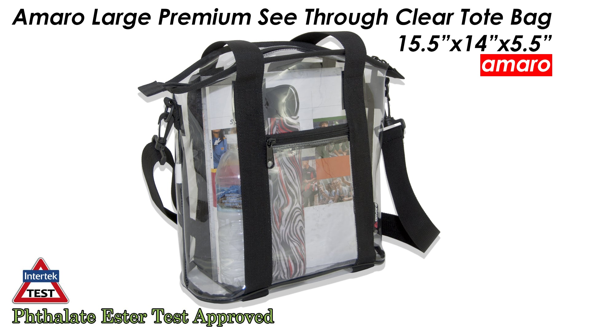 See through clearance tote